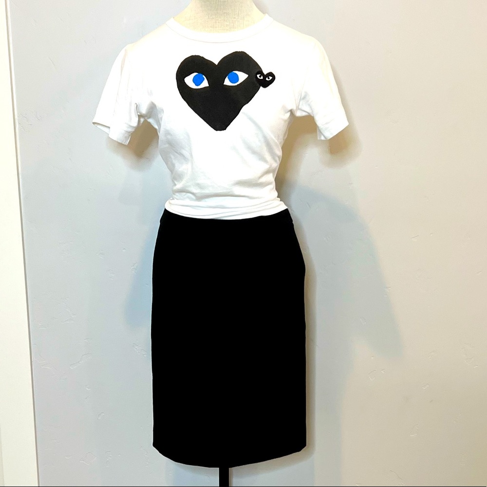 J Crew Black Wool No. 2 Pencil Skirt